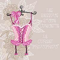 Cross stitch chart. Le Corset Froufrou - Frou Frou corset